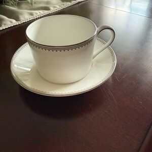 Vera Wang Wedgwood Grosgrain teacup and saucer